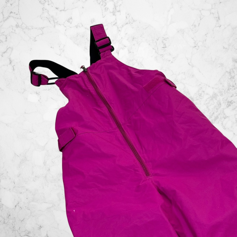 Columbia Snowpants Large Girls 14-16 Pink Overalls Bibs‎ Ski Pants Magenta